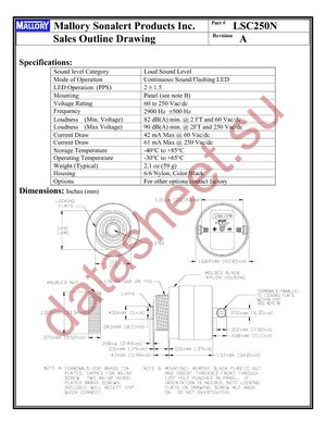 LSC250N datasheet  